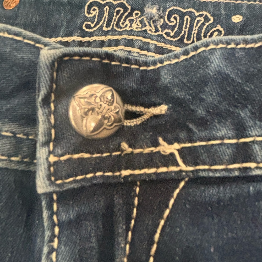 MISS ME Dark Wash Skinny Jeans size 30 - Picture 3 of 7
